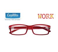 Corpootto CORPOOTTO OCCHIALE DA LETTURA MODELLO WORK ROSSO +3 DIOTTRIE