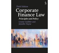 Louise Gullifer Jennifer Payne Corporate Finance Law (Tascabile)
