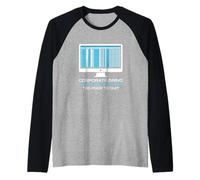 Corporate Grind Troppo Giovane per Andare in Pensione Troppo povero per Lasciare Il Lavoratore Maglia con Maniche Raglan