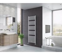 Corpotherma Classic Radiateur sèche-serviettes de bain, à eau, tubes droits en acier de précision, profondeur : 30mm, blanc, CL1838500W, CL1838500W, Versione: 500x1838x30mm