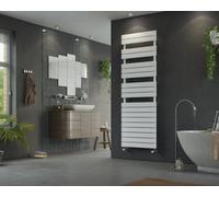 Corpotherma Panio Scala radiateur sèche-serviettes de bain, à eau, panneaux droits en acier de précision, blanc, profondeur : 86mm, PAS1195500W, PAS1195500W, Versione: 500x1195 mm