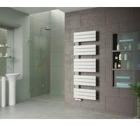 Corpotherma Panio-UP radiateur sèche-serviettes de bain, à eau, panneaux droits en acier de précision, profondeur : 86mm, blanc, PA1720500W, PA1720500W, Versione: 500x1720x86 mm