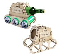 Corpower Portabottiglie in Legno, Contenitore per Birra in Legno, Divertente Regalo per Uomini, Regalo di Compleanno Originale, Porta Bottiglie di Birra fai da te, per Feste di Compleanno