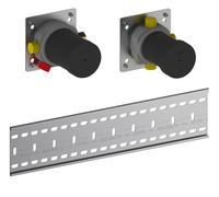 corps de base-Set de KEUCO pour robinetterie thermostatique Set à encastrer 3 voies avec raccord de flexible, 59953003170, 59953003170