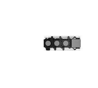 Corps encastré Gessi pour thermostat encastré 3/4 haute performance avec commande par bouton-poussoir pour montage horizontal uniquement avec 2 sorties séparées, avec clapet anti-retour, 63011031, 630