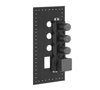 Corps encastré Gessi pour thermostat encastré 3/4 haute performance pour montage vertical ou horizontal avec 3 voies séparées, 43105031, 43105031