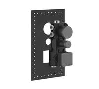 Corps encastré Gessi pour thermostat encastré 3/4 haute performance pour montage vertical ou horizontal de 3 à 5 voies, 43111031, 43111031