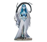 Corpse Bride Emily w/Blue Bouquet and Tree Behind