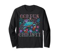 CORPUS CHRISTI TX BLUE CRAB SPIAGGIA VACANZA SOUVENIR ART Maglia a Manica