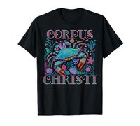 CORPUS CHRISTI TX BLUE CRAB SPIAGGIA VACANZA SOUVENIR ART Maglietta
