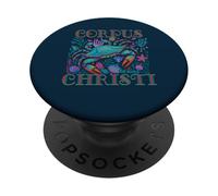 CORPUS CHRISTI TX BLUE CRAB SPIAGGIA VACANZA SOUVENIR ART PopSockets PopGrip Adesivo