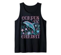 CORPUS CHRISTI TX DELFINO SOUVENIR DA SPIAGGIA COLORATO Canotta
