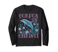CORPUS CHRISTI TX DELFINO SOUVENIR DA SPIAGGIA COLORATO Maglia a Manica
