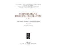 Corpus dei papiri filosofici greci e latini. Testi e lessico nei
