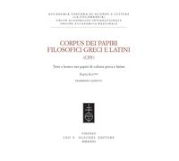 Corpus dei papiri filosofici greci e latini. Testi e lessico nei papiri di...