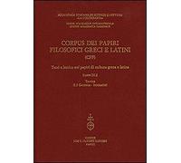 Corpus dei papiri filosofici greci e latini. Testi e lessico nei papiri di cultu