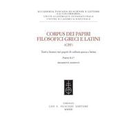 Corpus dei papiri filosofici greci e latini. Testi e lessico nei papiri di cultura greca e latina. Vol. 1/2: Frammenti Adespoti e sentenze