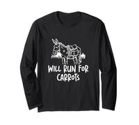 Corre Per Carote Divertente Pack Burro Racing Un Asino Racer Maglia a Manica