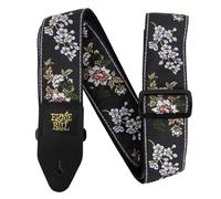 Correa cl sica de Jacquard para guitarra/bajo - Flor blanca