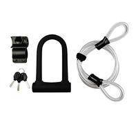 Correa Lucchetto per Bici con a U di Sicurezza Resistente con per Bici Flessibile da 1,2 M per Bici da Strada, Mountain Bike, Bici Elettrica Pieghevole