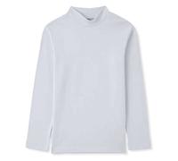 Corredino Neonato Lupetto Bianco Bambino e Bambina a Collo Alto - Made in Italy - Maglia Termica Invernale in Caldo Cotone, Morbida e Traspirante - Maglietta Bianca Manica Lunga - Taglia 4 Anni