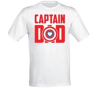 Corredino Neonato Maglietta Frase Captain Dad I Love You Idea Regalo Originale per Festa del papà e Compleanno Made in Italy T-Shirt Bianca (T-Shirt Bianca S Captain Dad)