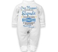 Corredino Neonato Tutina neonato 3 mesi con frase “Ciao mamma sei stupenda” - Idea regalo divertente per nascita, compleanno e festa della mamma neonato