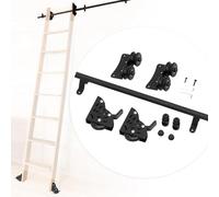 Corredo dell'hardware della scala scorrevole con la pista rotonda e le ruote del rullo del pavimento per i sistemi mobili