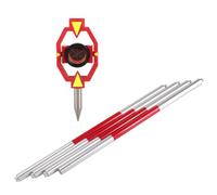 Corredo di asta di misurazione della stazione totale della lega di alluminio con sistema a 4 poli per la rilevazione costante di -30/0/+17.5Mm per applicazioni di ispezione della metropolitana di