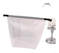 Corredo materiale impermeabile della droga di EVA della borsa di toilette di viaggio grande con la maniglia per gli elementi essenziali di vacanza, Bianco (Large), Classico