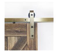 Corredo scorrevole dell'hardware della porta del fienile - sistema durevole | Kit hardware per porta scorrevole per una facile installazione, design classico per la decorazione della casa e soluzioni