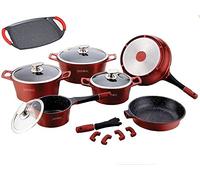 Corredocasa 167IT Batteria da Cucina Royalty Line Interamente, Pietra, Bordeaux, 60 x 36 x 41 cm, 15 unità