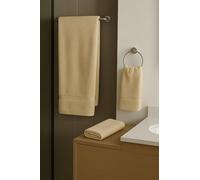 Corredocasa 3 Asciugamani Bagno in Spugna di Puro Cotone 100%, Made in Italy - Set Asciugamano Viso, Ospite e Telo Doccia Super Morbidi e Assorbenti in Spugna Idrofila di Alta Qualità (Beige)