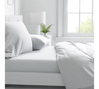 Corredocasa Completo Lenzuola Letto Bianco Puro Cotone Extra Percalle Disponibile Tutte Le Misure Ideale per Fornitura Albergo, Hotel e B&B cm.240 X290 (Matrimoniale)