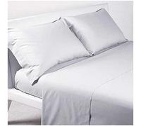 Corredocasa Completo Lenzuola Percalle Altissima Qualità di Purissimo Cotone Bianco Manifattura Italiana Disponibile in Tutte le Misure (Matrimoniale)