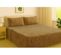 Corredocasa Completo Letto Matrimoniale in Morbida Flanella e Trapunta Invernale 300gr Disponibile Fantasie Zebrato e Leopardato (Leopardato, Piumone Invernale)