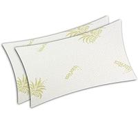 Corredocasa Coppia Federe Copriguanciale Aloe Vera Zip Cerniera Antiacaro Anallergico Antibatterico 50X80 CM