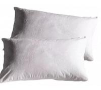 Corredocasa Coppia Federe Copriguanciale Salvaguanciale Letto Damascata con Cerniera - 100% Cotone, Traspiranti, Lavabili 40°C - Misura 52x82 cm - Per Casa, Hotel e B&B (Puro Cotone)