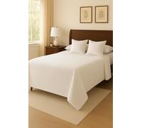 Corredocasa Copriletto Piquet Puro Cotone 100% Qualità Extra Primaverile Estivo Made in Italy Coperta Copri Letto Adatto per Albergo B&B, Hotel e Casa (Bianco, Una piazza e mezzo 220x280)