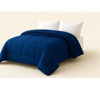 Corredocasa Piumone Invernale Lato Flanellato e Lato Agnellato Morbido e Caldo - Trapunta Letto Matrimoniale o Singolo - Piumino Lavabile - Morbidezza e Comfort per l’Inverno (Blu, 250x260)