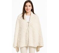 Corredocasa Poncho Donna Invernale, Made in Italy - Mantella Coprispalle, Scialle Elegante e Casual - Caldo e Leggero per Autunno e Inverno - Morbido, Avvolgente, Taglia Unica (Beige)