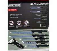 Corredocasa - Set Coltelli Rivestiti in Ceramica Swiss Line Switzerland 6 Pezzi - Alta Precisione e Design Elegante, Ideali per Ogni Cucina, Disponibili nel Raffinato Colore Nero