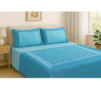 Corredocasa - Set Completo di Lenzuola in Flanella per Letto a Una Piazza e Mezza, Made in Italy - Ideale per un Comfort Superiore e un Calore Avvolgente durante le Notti Invernali (Celeste)