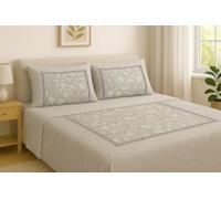 Corredocasa - Set Completo di Lenzuola in Flanella per Letto a Una Piazza e Mezza, Made in Italy - Ideale per un Comfort Superiore e un Calore Avvolgente durante le Notti Invernali (Beige)