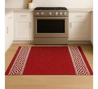 Corredocasa Tappeto Cotone Passatoia Stuoia Multiuso Semplice Sfumato Disponibile in Diverse Colorazioni e Misure (Bordeaux, 50X80)