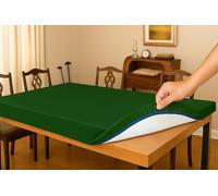 Corredocasa Tappeto Verde da Gioco Carte Copritavolo Mollettone Salvatavolo Gommato con Elastico Perimetrale Verde/Bianco Gioco Poker Made in Italy in Varie Misure (12 Posti 120x220 cm)