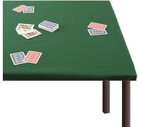 Corredocasa Tappeto Verde da Gioco Carte Copritavolo Mollettone Salvatavolo in Panno Poker con Elastico Perimetrale Antiscivolo Made in Italy- Disponibile in Varie Misure (Quadrato 120x120 cm)