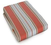 Corredocasa Tenda da Sole a Righe Strette con Anelli per Esterno da Balcone in Tessuto Resistente che Protegge dai Raggi Solari (Corallo, 140L x 300A cm (1 Pannello))