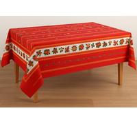 Corredocasa Tovaglia Natalizia Antimacchia e Impermeabile con varie stampe che raffigurano vari decori natalizi Ottima per il Natale Disponibile in diverse misure (6 Posti 140x180 cm)