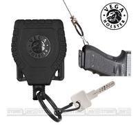 Correggiolo Retrattile VEGA HOLSTER 8V Portachiavi Portaccessori con cavo DYNEMA